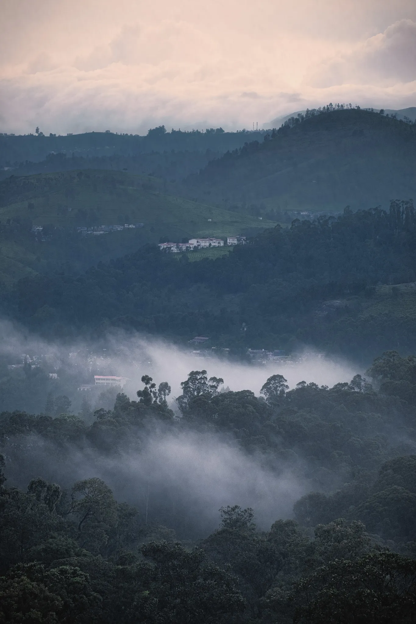 Misty hills